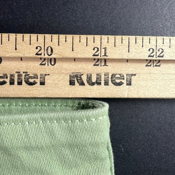 Not Your Daughters Jean Women Plus 42x28 High Rise Straight Green Denim Tag 20WT - Picture 16 of 16